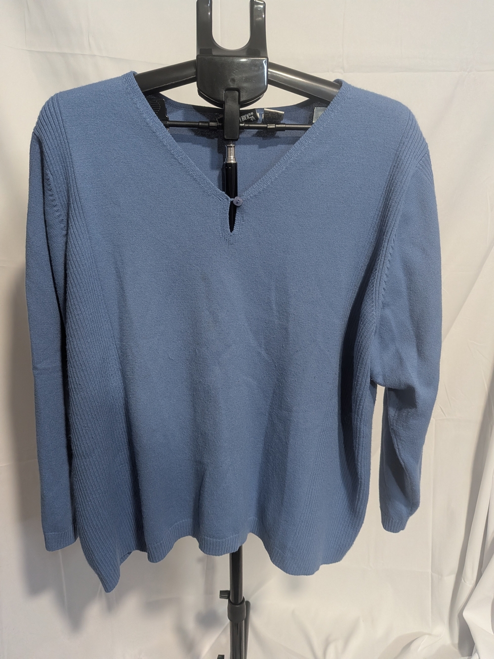 Fashion Bug Blue V-Neck Lightweight Knit Sweater